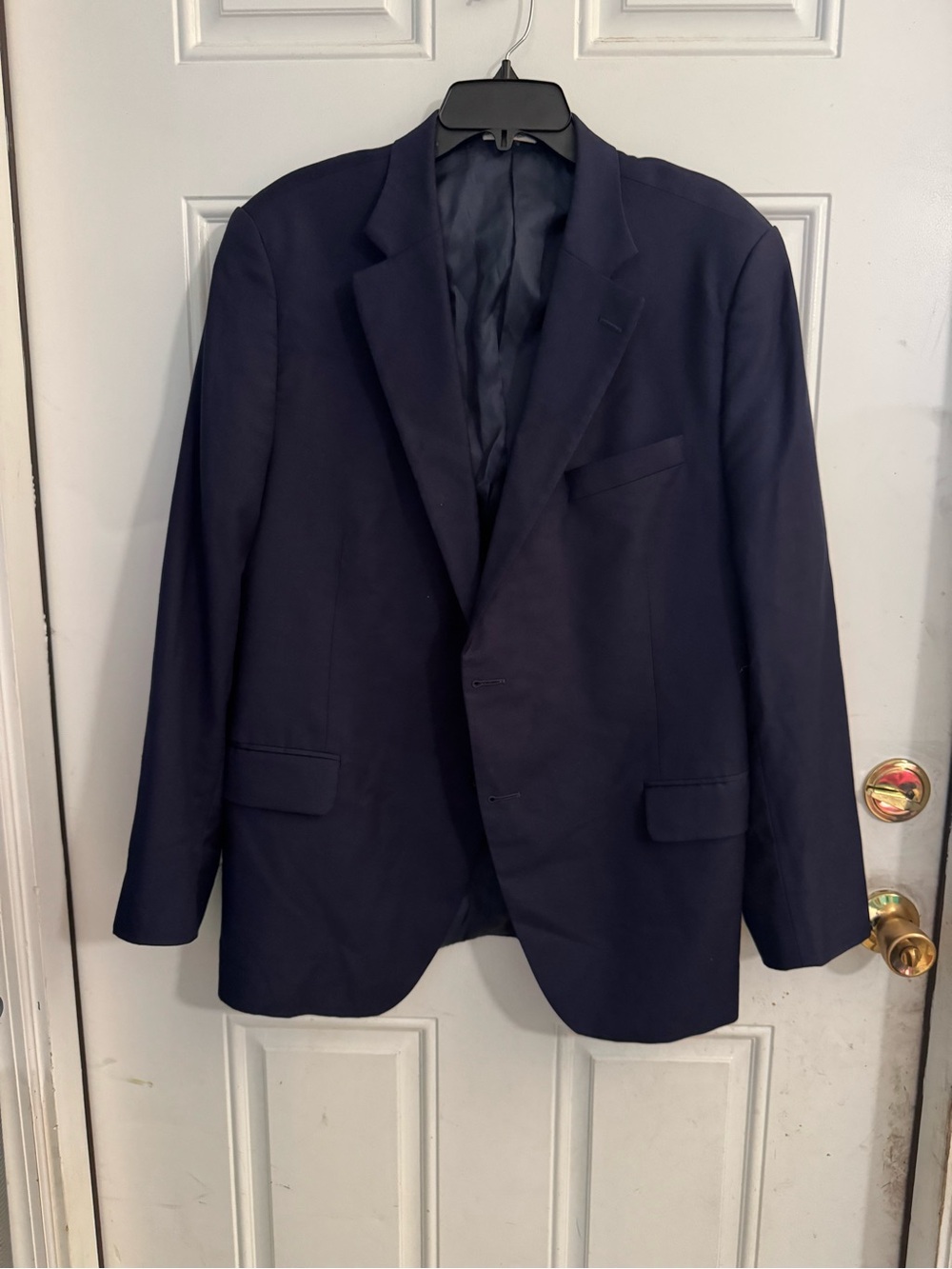 Peter Millar Navy Single-Breasted Sport Coat
